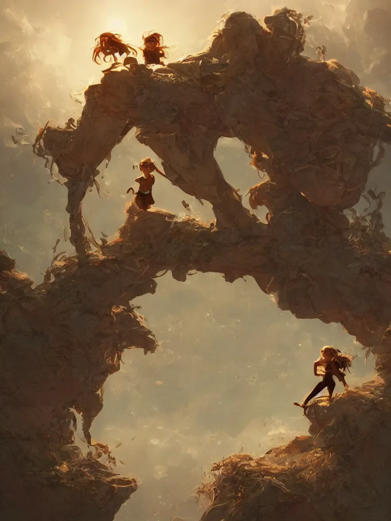 Image similar to empowerment, by disney concept artists, blunt borders, rule of thirds, beautiful light