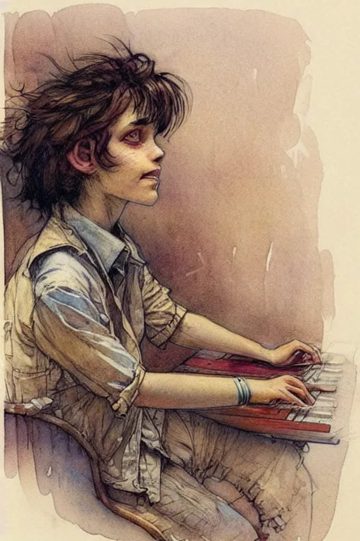 Image similar to (((((1980s University dorm . muted colors.))))) by Jean-Baptiste Monge !!!!!!!!!!!!!!!!!!!!!!!!!!!