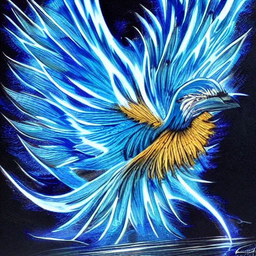 blue phoenix bird pictures