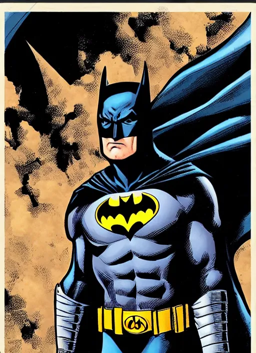 Image similar to batman in the style of ariel olivetti