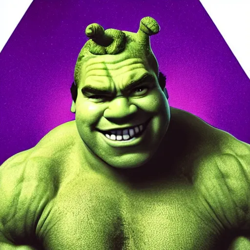 Image similar to arnold schwarzenegger as shrek