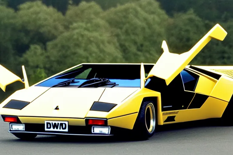 Image similar to wish. com version of a lamborghini countach