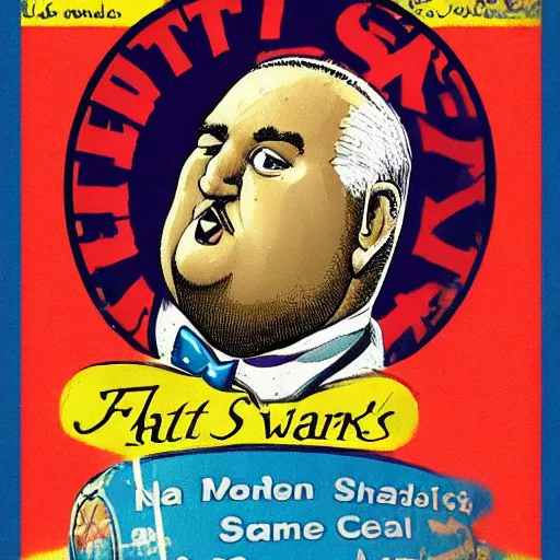 Image similar to fat man we respect you a lot fat man, snake oil CMO