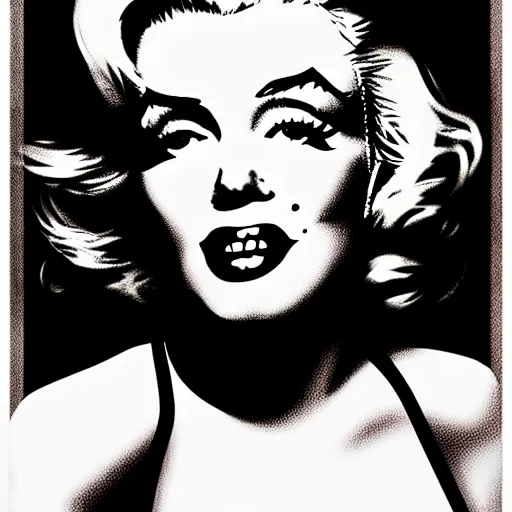 Image similar to graphic illustration, creative design, marilyn monroe as alice cooper, biopunk, francis bacon, highly detailed, hunter s thompson, concept art