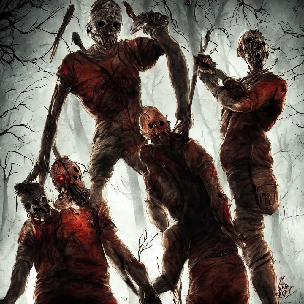 Prompt: dead by daylight killer art