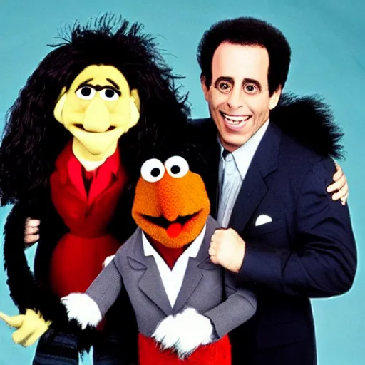 Image similar to seinfeld as muppets