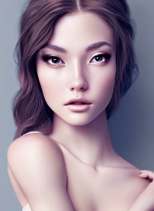 Image similar to a gorgeous female photo, professionally retouched, soft lighting, realistic, smooth face, full body shot, torso, dress, perfect eyes, wide angle, sharp focus on eyes, 8 k high definition, insanely detailed, intricate, elegant, art by artgerm and jason chan and mark litvokin