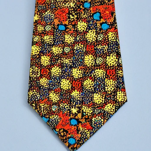 Image similar to Eccentric necktie, 8k, deep patterns, interesting colors