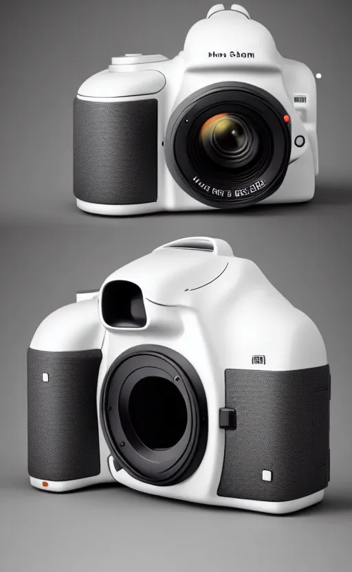 Image similar to dslr camera ; designed by marc newsom, zaha hadid, blonde, joseph and joseph, dieter rams ; natural materials ; industrial design ; behance ; le manoosh ; pinterest ; if design award ; reddot design award