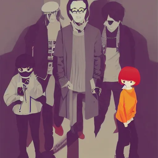 Image similar to bird bird joins an indie band by ilya kuvshinov katsuhiro otomo