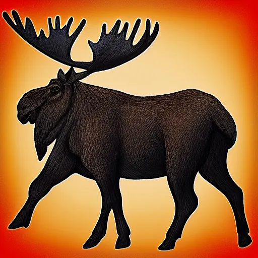 Prompt: Moose on Emojipedia 15.0