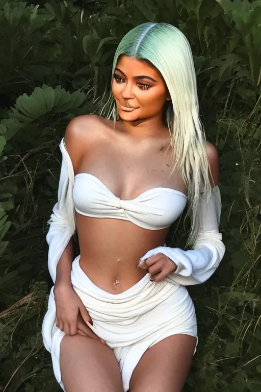 Prompt: kylie jenner in nature