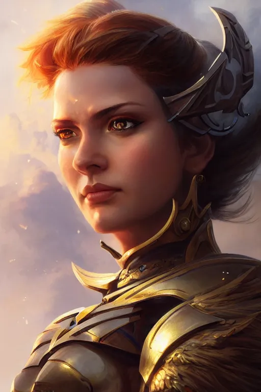 Image similar to amazon valkyrie athena, d & d, fantasy, portrait, highly detailed, headshot, digital painting, trending on artstation, concept art, sharp focus, illustration, art by artgerm and greg rutkowski and magali villeneuve