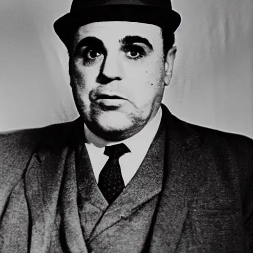 Image similar to Al Capone mugshot 4K details