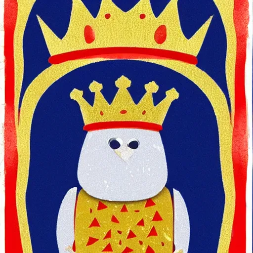 Image similar to king chicken with a crown