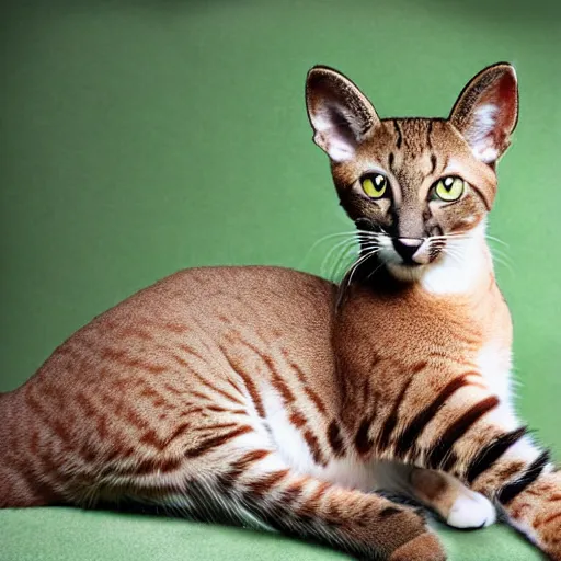 Image similar to a feline deer - cat - hybrid, animal photography