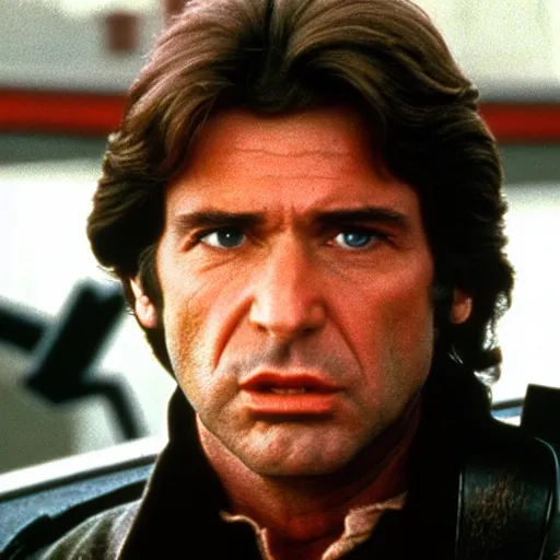 Prompt: A still of Al Pacino as Han Solo from Star Wars (1977). Extremely detailed. Beautiful. 4K. Award winning.