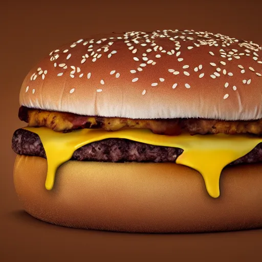 Image similar to fat guy stuck under giant cheese burger, hyper-realism, detailed, 8k