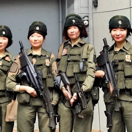 Image similar to female south korean counterterrorist unit 7 0 7 th special mission group