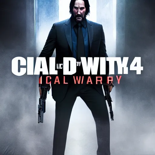 Prompt: john wick in call of duty warzone 4k, high detail, high-resolution photograph, professional photography, ultra-detail