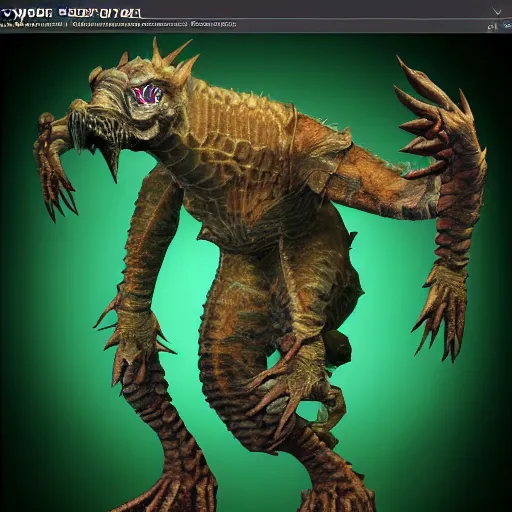 Image similar to cyber 3 d bestiary creature