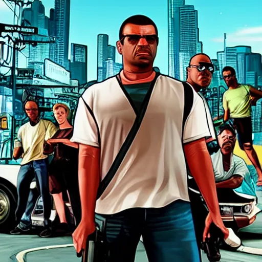 Image similar to grand theft auto san andres the movie with real actors, movie poster, cinematic, photographed people