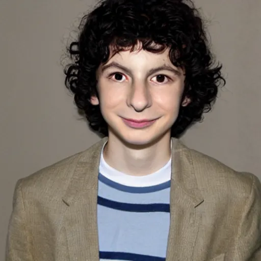 Image similar to finn wolfhard by yoshihiro togashi