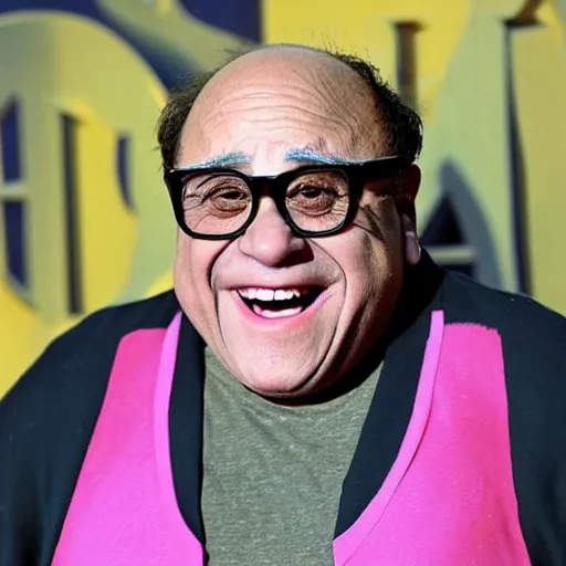 Prompt: danny devito in full body paint