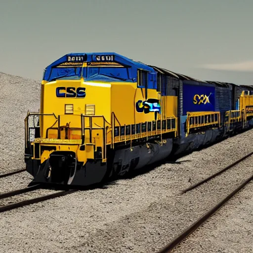 Image similar to csx locomotive on the moon