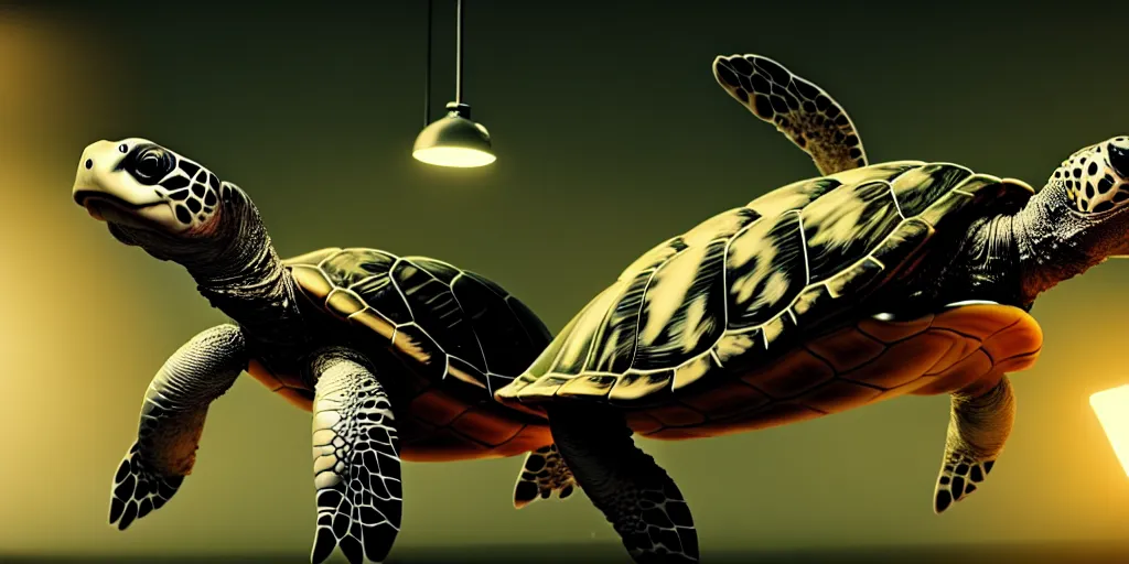 Image similar to surgeon operating on a turtle, science fiction industrial hard science concept art, 8K render octane high definition cgsociety, illustration, unreal engine