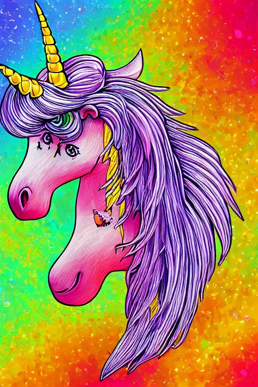 Image similar to unicorn made of corn, symmetrical, highly detailed, digital art, sharp focus, trending on art station