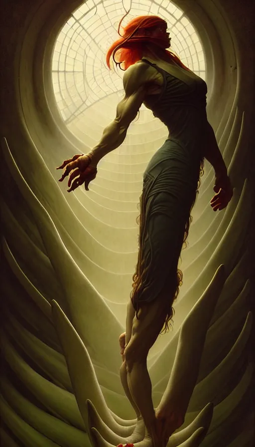 Prompt: portrait of a demon wearing toe shoes ( vibram five fingers ), digital art, centered, smooth texture, elegant, martina fackova, cristi balanescu, todd lockwood, tyler jacobson, greg rutkowski, alphonse mucha, karol bak, magalie villeneuve