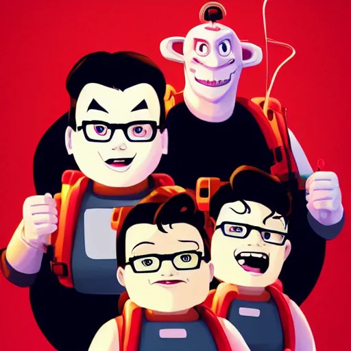 Image similar to face icon stylized minimalist ghostbusters, loftis, cory behance hd by jesper ejsing, by rhads, makoto shinkai and lois van baarle, ilya kuvshinov, rossdraws global illumination