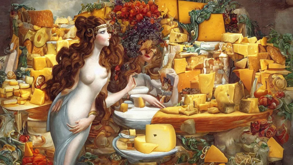 Image similar to the goddess of cheese