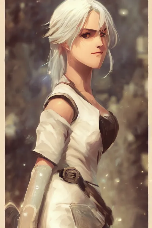 Prompt: portrait of Ciri, by Makoto Shinkai