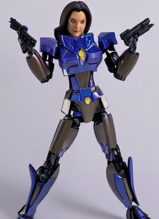 Image similar to transformers decepticon 1 9 7 7 lynda carter action figure from transformers : kingdom, pvc figurine, symmetrical details, gunpla, android, robot girl, by hasbro, takaratomy, tfwiki. net photography, product photography, official media