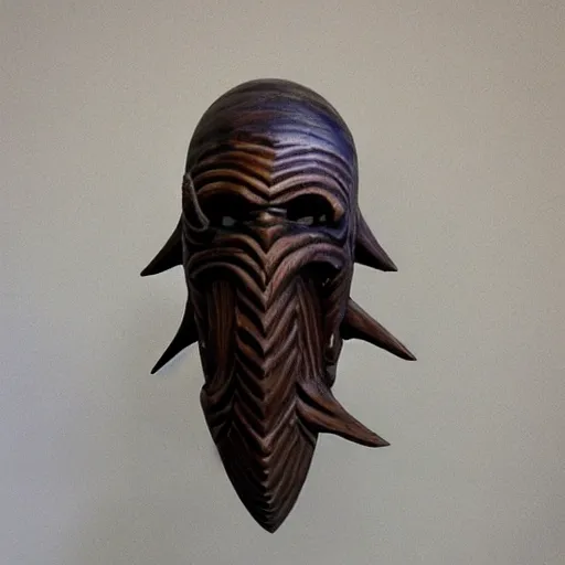 Image similar to illithid wooden mask