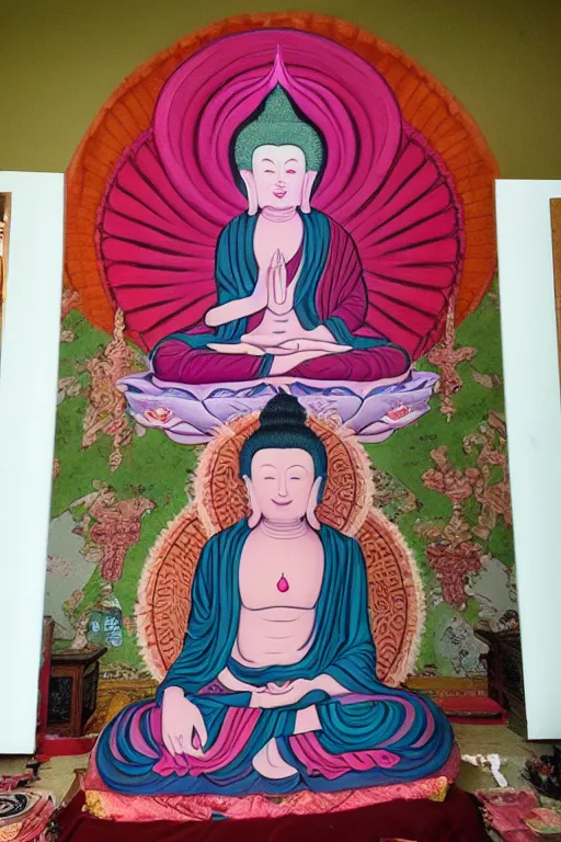 Image similar to plumbus, Buddhist