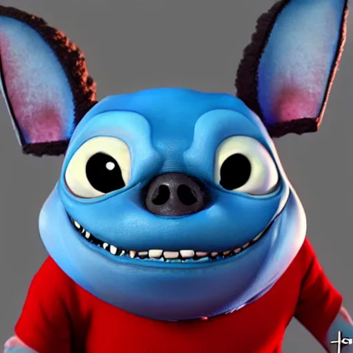 Horror version of Stitch from Lilo & Stitch very | Stable Diffusion ...