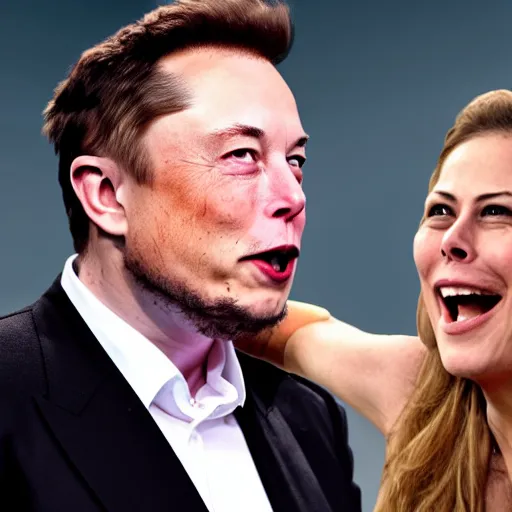Prompt: Elon musk beating up Greta thumberg