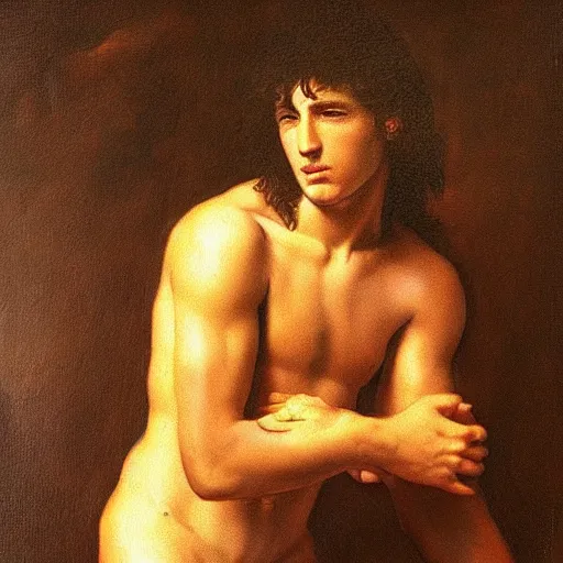 Prompt: “ painting of young bruce springsteen, high renaissance style, hd, detailed, photorealistic, 4 k, award winning, michelangelo ”