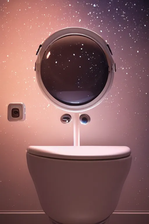 Image similar to a galaxy in a toilet, cinematic, realistic, intricate detail, finely detailed, small details, extra detail, photorealistic, symmetrical, high resolution, 3D, PBR, path tracing, volumetric lighting, octane render, arnold render, 8k