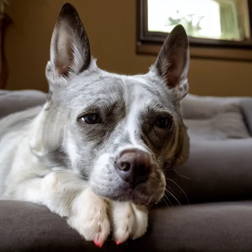 Image similar to cozy wide picture of older handsome lord richard is sitting gracefully on a sofa, his eyes look wise, happy wise. he has bouncy belly, oh he is a human by the way