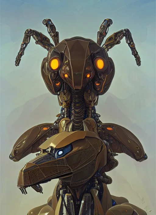 Image similar to portrait of anthropomorphic mecha - camel spider caddisfly - mathematician, intricate, elegant, highly detailed animal monster, digital painting, artstation, concept art, smooth, sharp focus, illustration, art by artgerm and greg rutkowski and alphonse mucha, 8 k