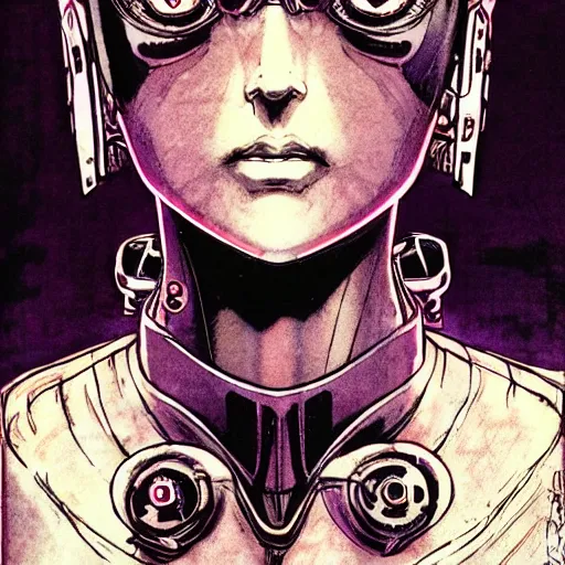 Prompt: high detail of the face, android, killer - girl, 1 / 8 katsuya terada, style of cyberpunk, night, city,