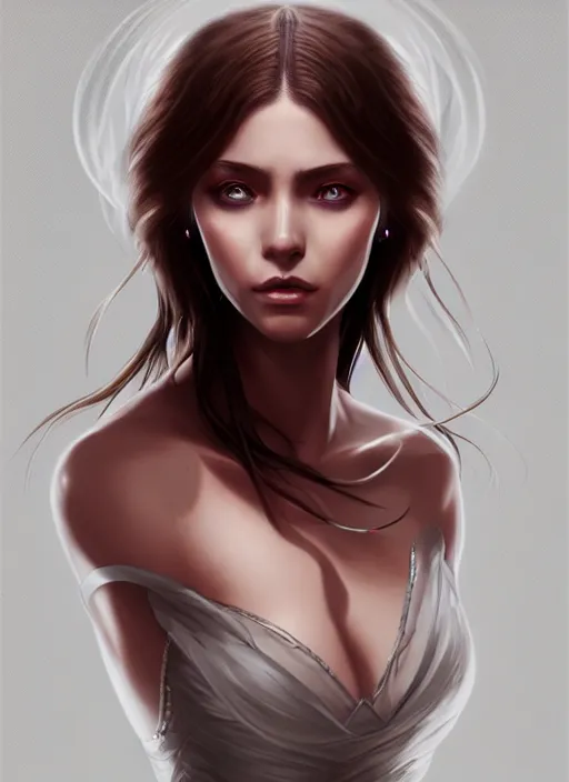 Prompt: portrait of female, stearing, sexy, intricate, elegant, highly detailed, digital painting, artstation, concept art, smooth, sharp focus, illustration