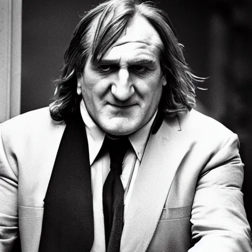 Prompt: Gérard Depardieu as Mario