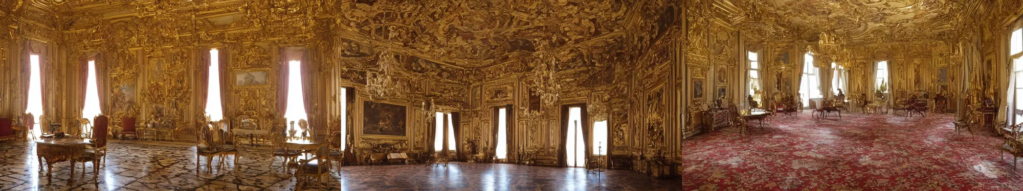 Prompt: main room of a Baroque palace