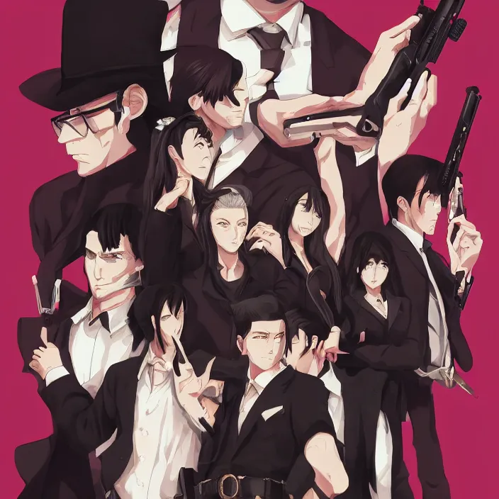 Anime Mafia Boys: Character Art Inspiration