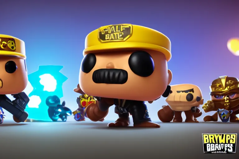 Prompt: brawl stars in style of a funko pop, funko pop, stylized, epic lighting, hyper realistic, 8 k resolution, unreal engine 5, artstation